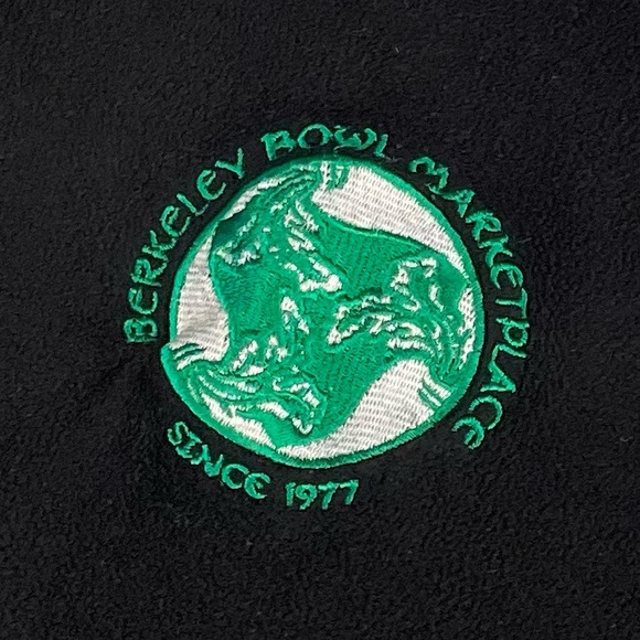 PORT AUTHORITY • Black/Green Berkeley Bowl Marketplace Full-Zip Fleece Jacket - Picture 13 of 16